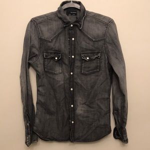 the Kooples mens snap front shirt